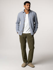 Gylly Shirt in Indigo Dobby