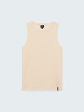 Organic White Ribbed Vest - Powes