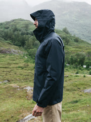 Recycled Waterproof Jacket in Navy - Skybird