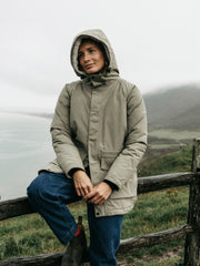 Parka Jacket in Willow Green - Vellus