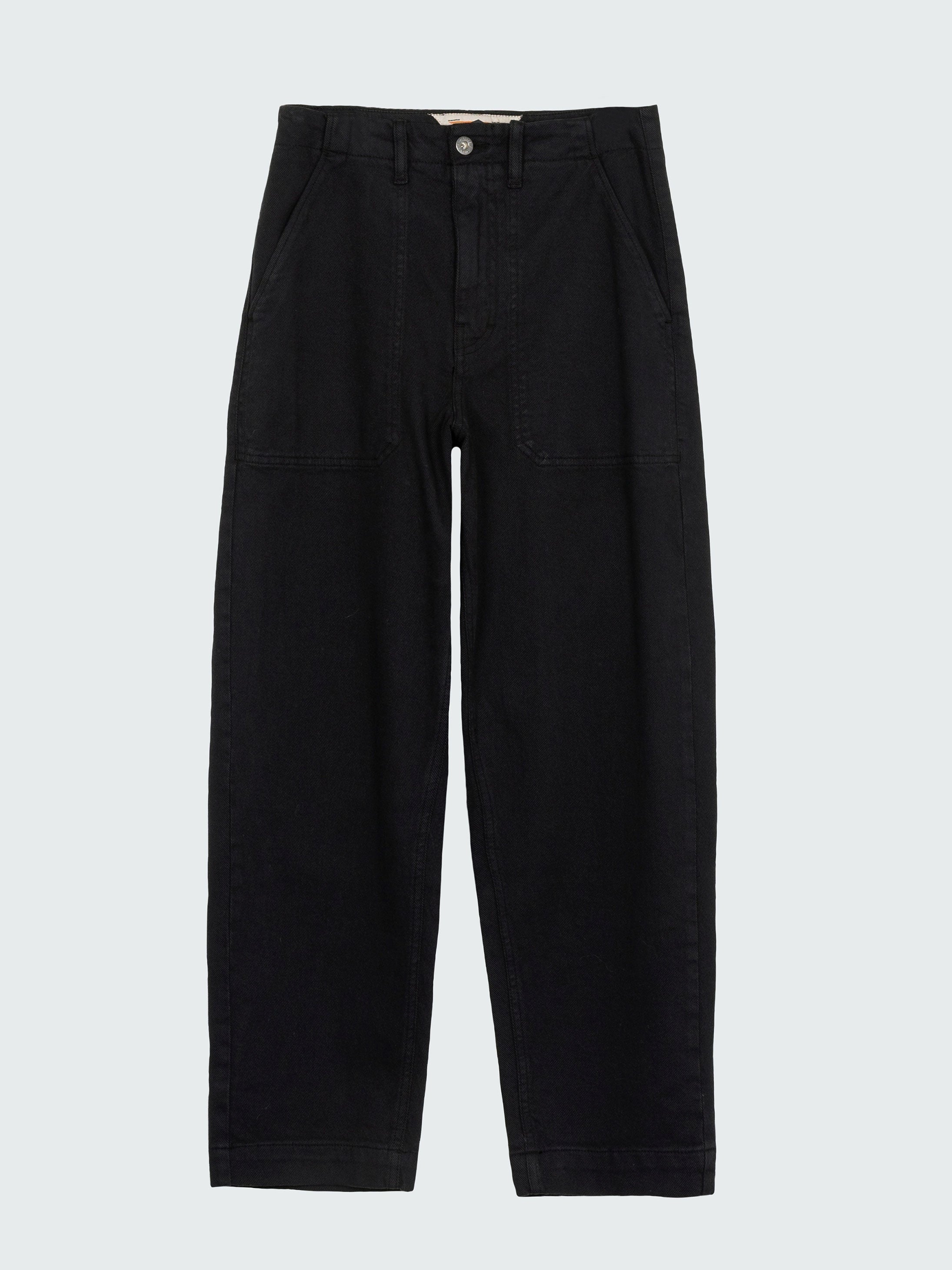 Yarrel Canvas Trouser in Black