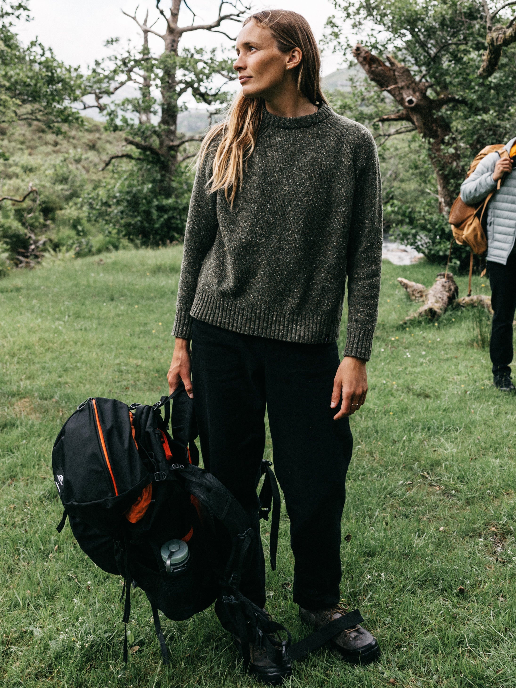 Yarrel Canvas Trouser in Black