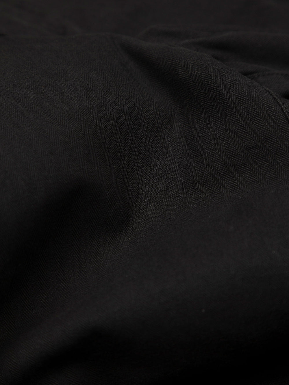 Organic Cotton Barrel Trouser in Black - Croft