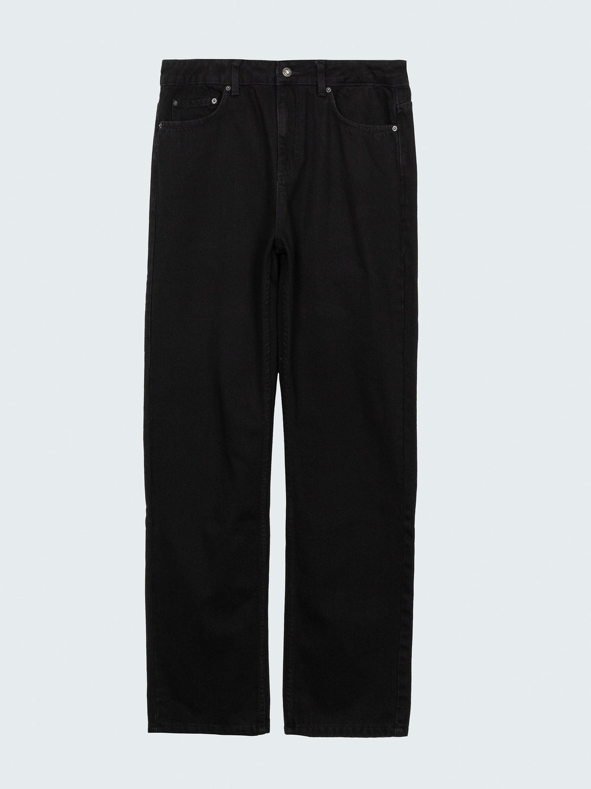 Organic Cotton Twill Jean in Black - Marin