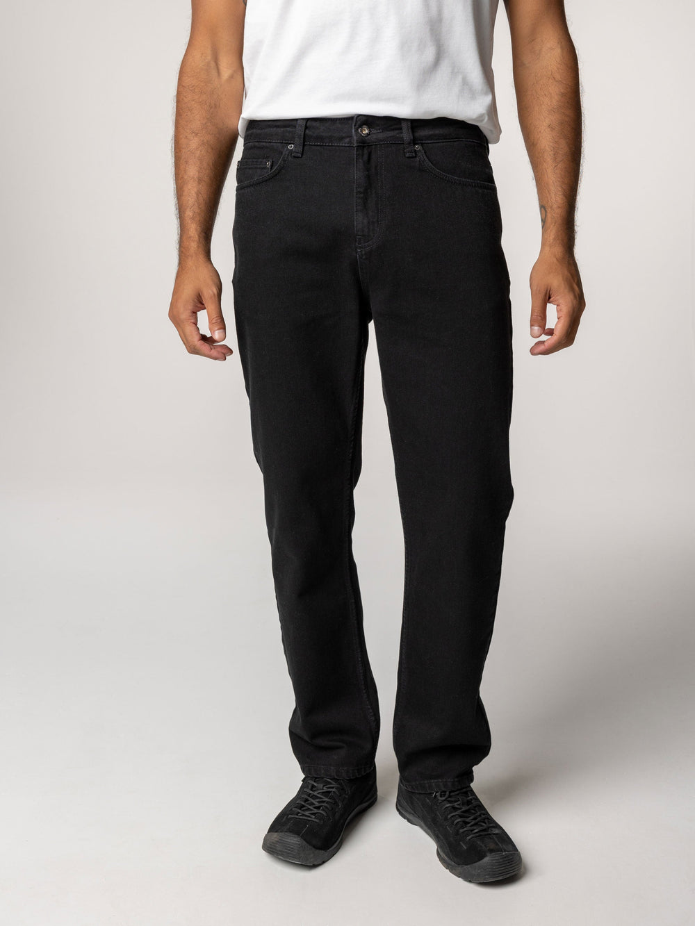 Organic Cotton Twill Jean in Black - Marin