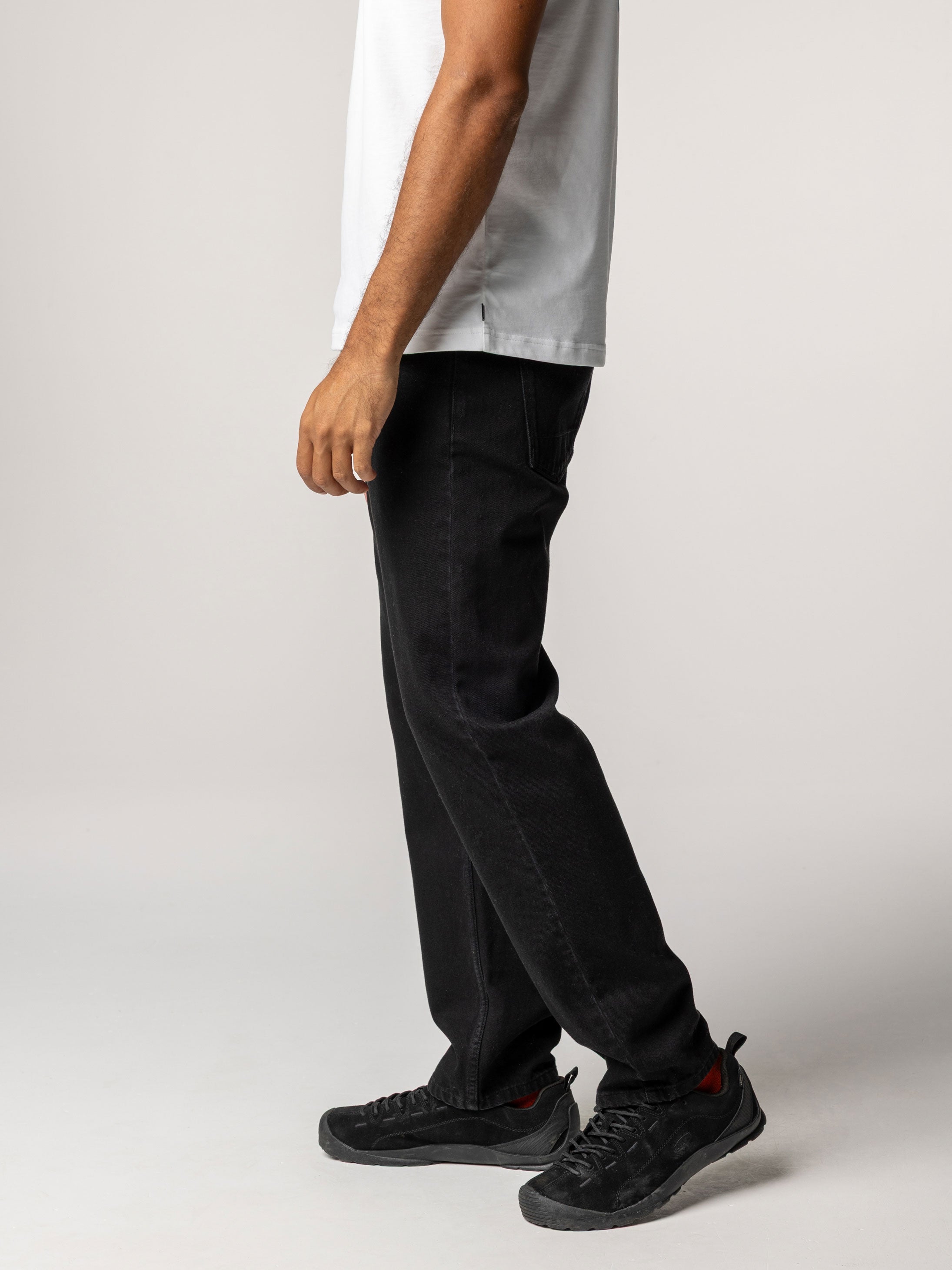 Organic Cotton Twill Jean in Black - Marin