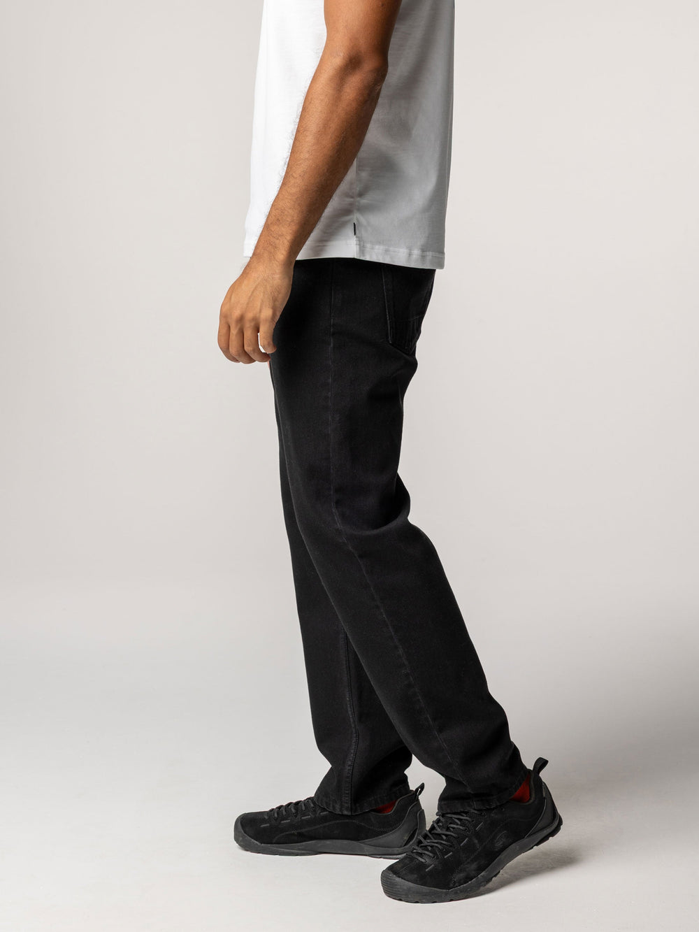 Organic Cotton Twill Jean in Black - Marin