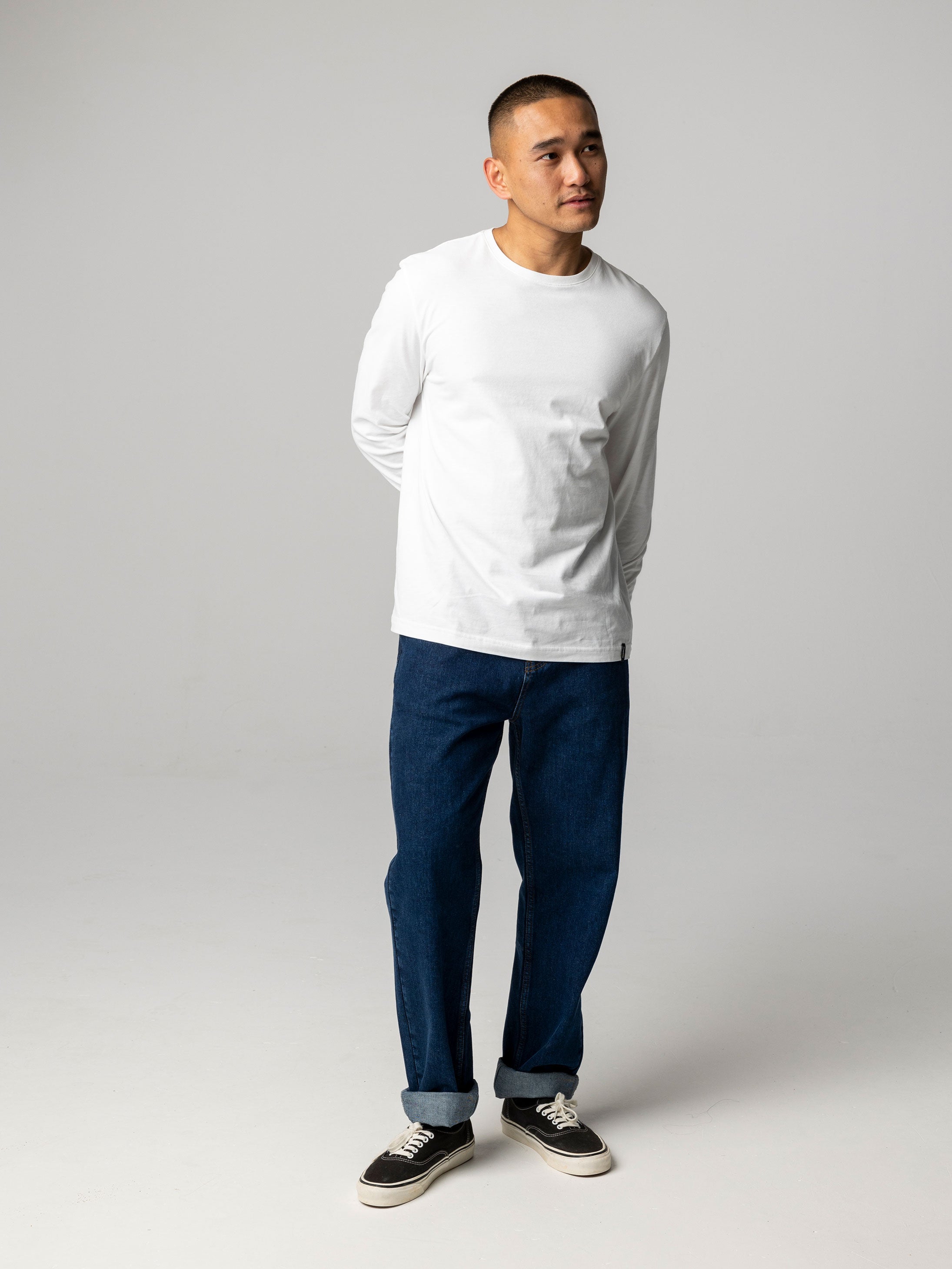 Organic Cotton Twill Jean in Dark Indigo - Marin