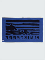 Organic Cotton Towel in Navy/Lake - Cape