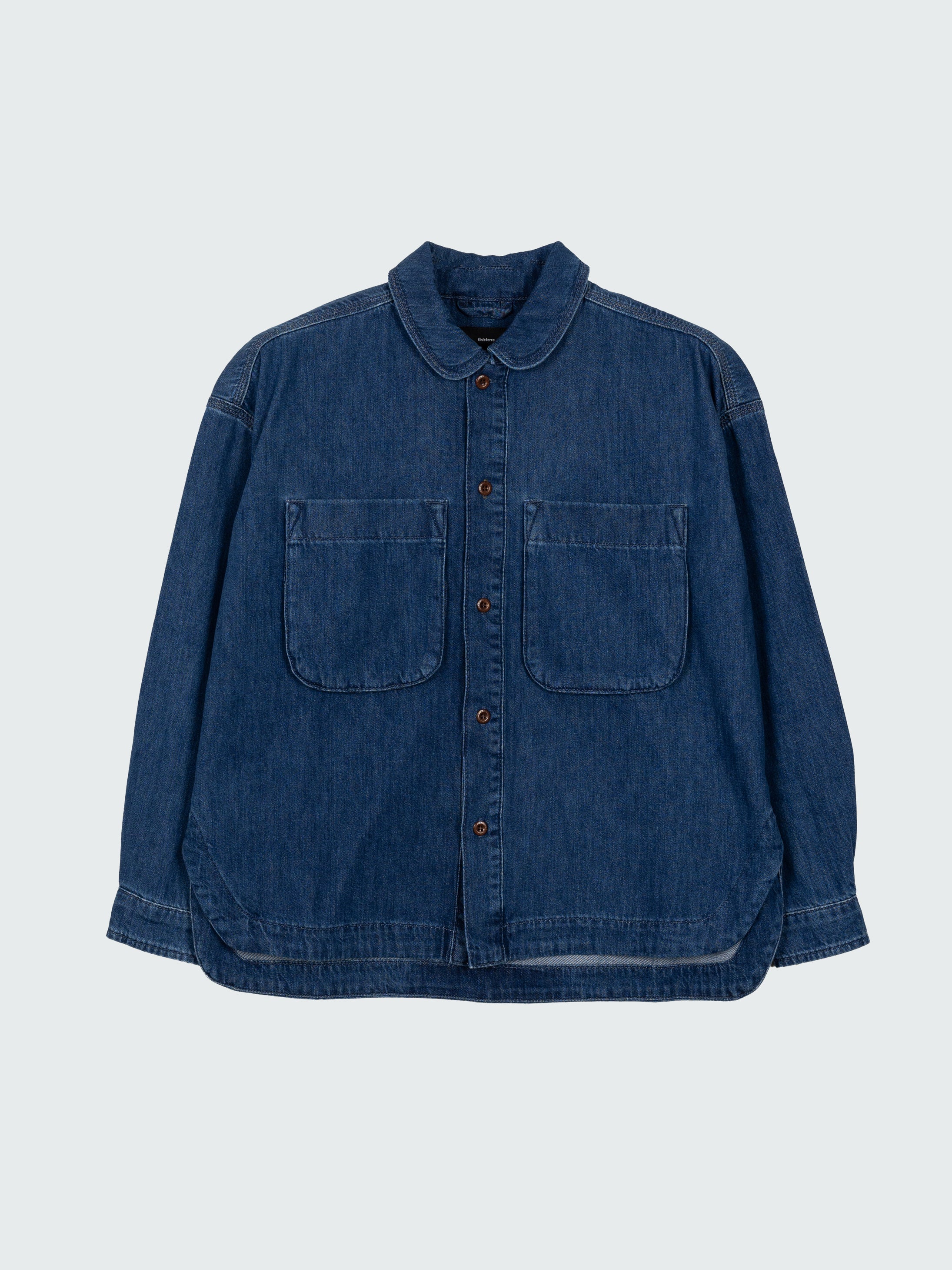 Organic Cotton Shirt in Denim - Gwavas