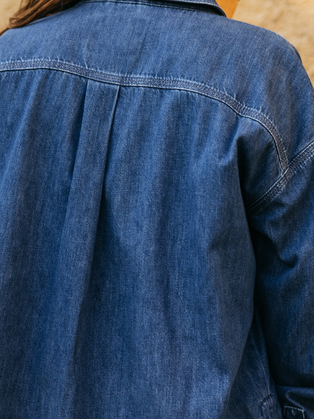 Organic Cotton Shirt in Denim - Gwavas