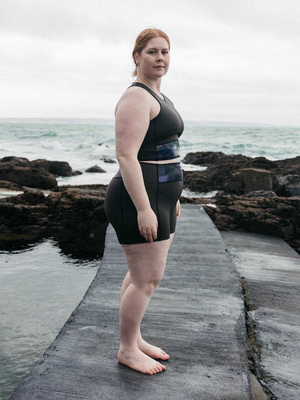 Natural Rubber Pant in Raven Lofi Print - Kaia