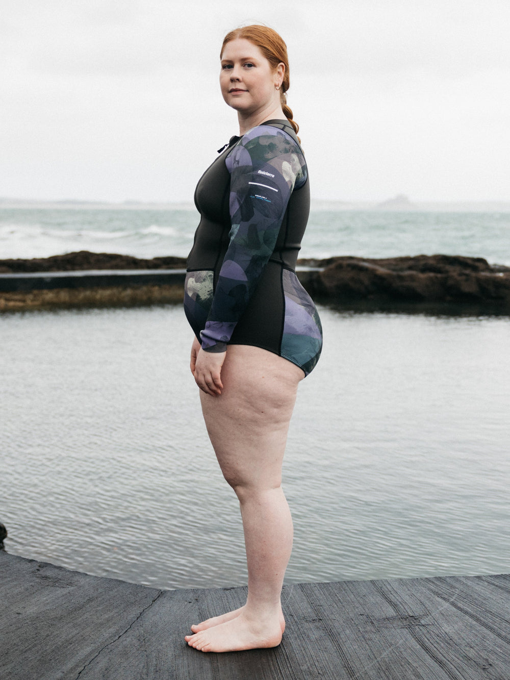 Natural Rubber Long Sleeve 2mm Swimsuit - Kaia