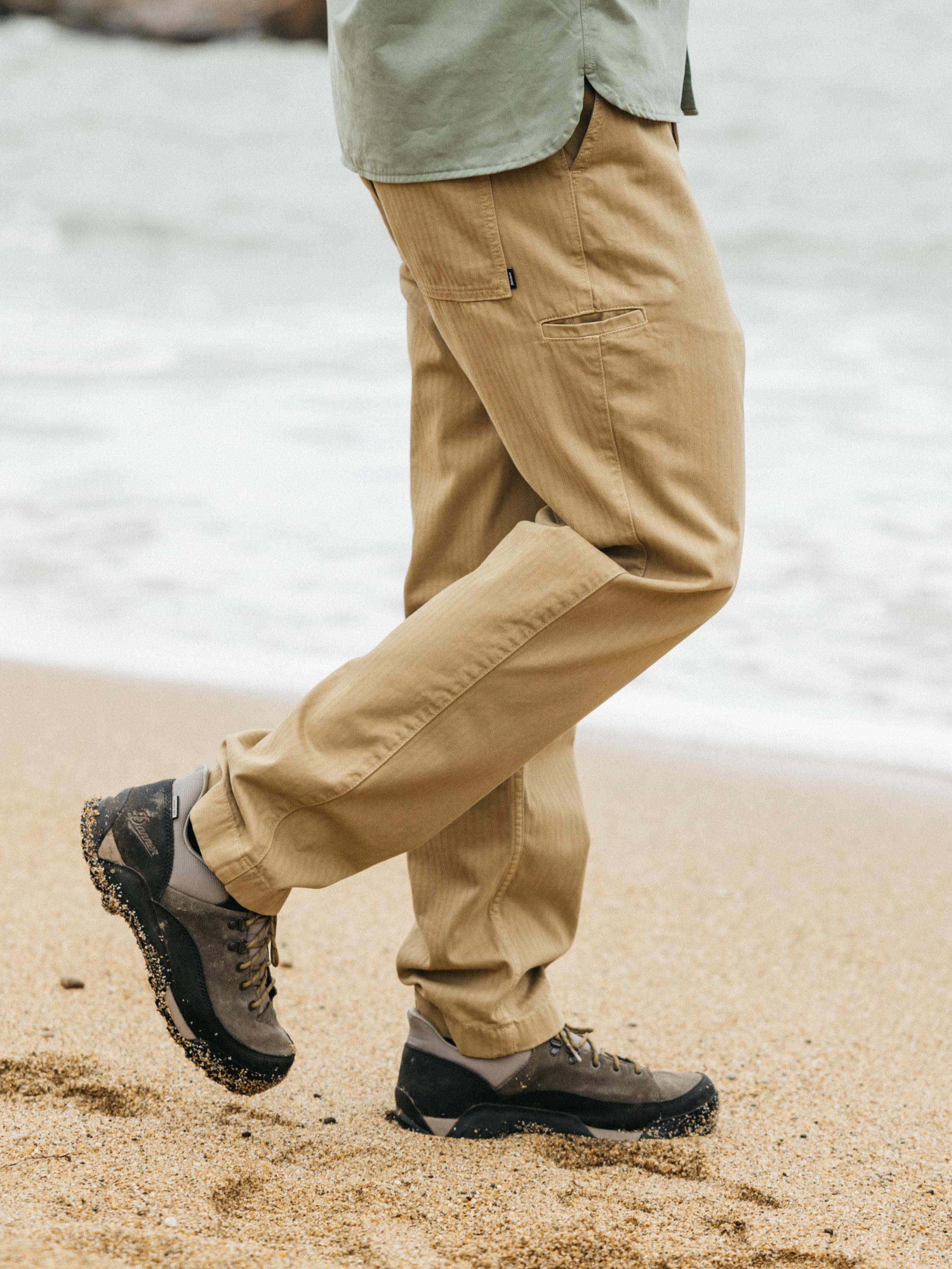 Organic Cotton Trouser in Flint - Tonkin