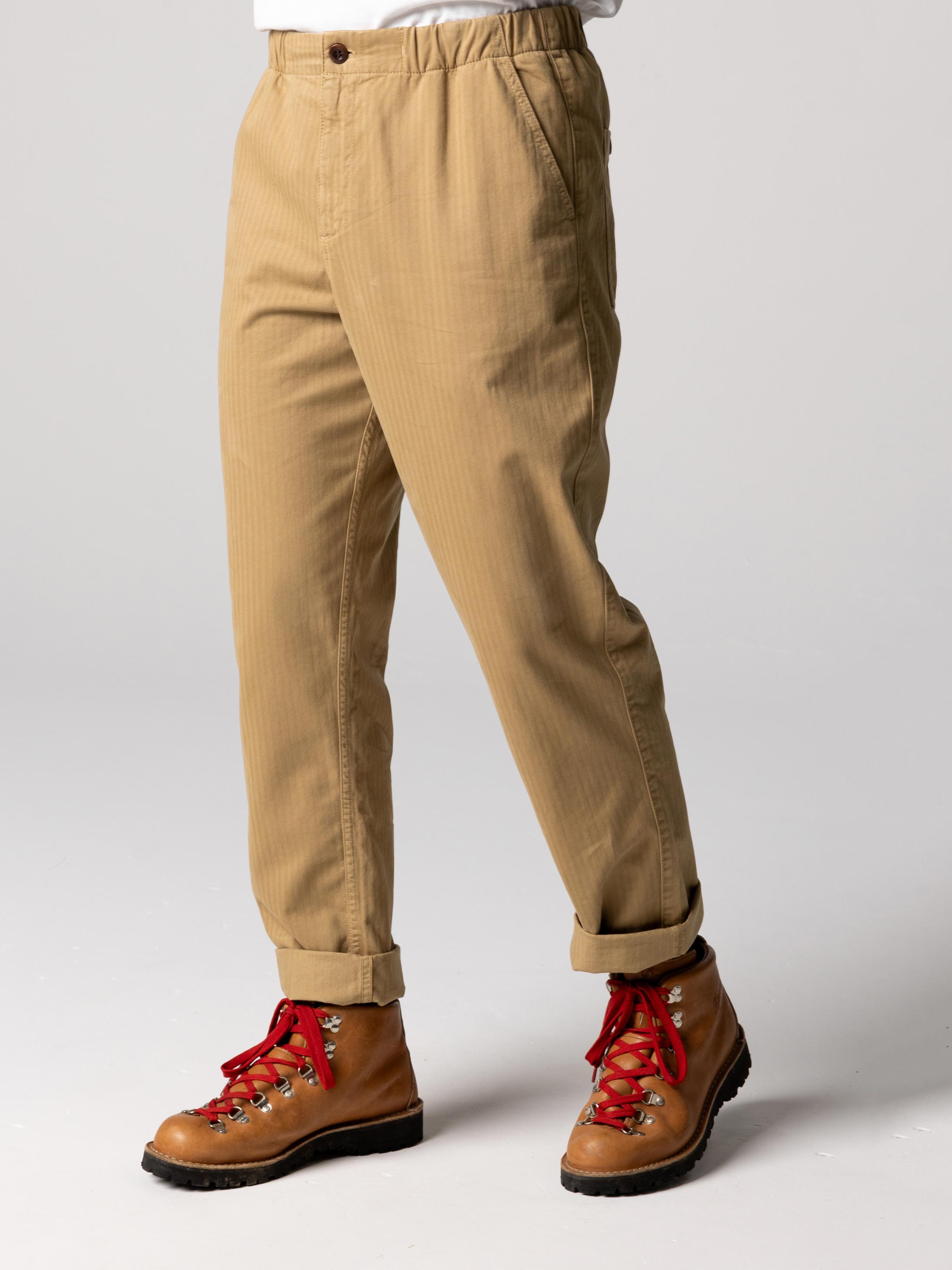 Organic Cotton Trouser in Flint - Tonkin