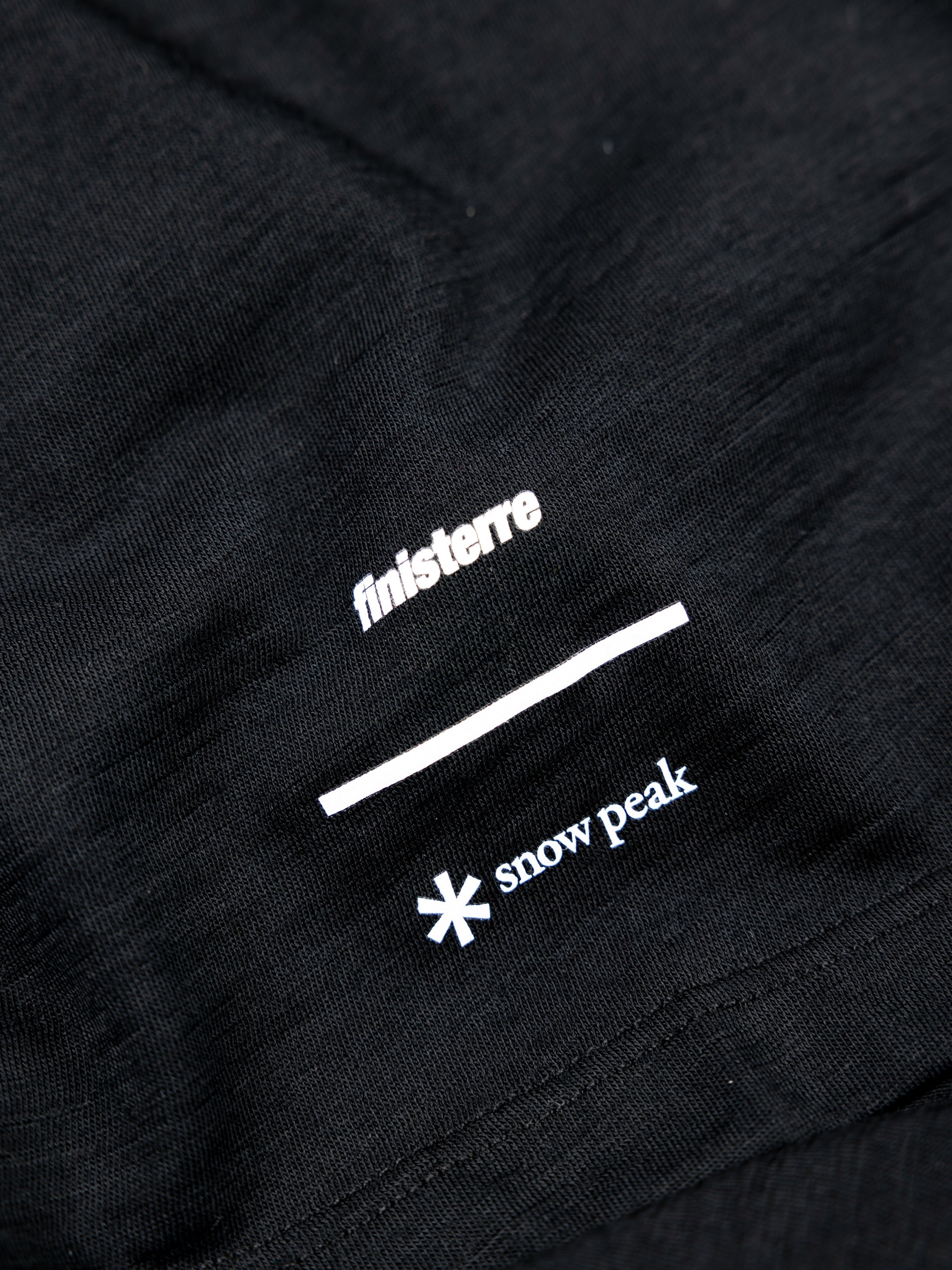 Snow Peak + Finisterre Merino T-Shirt in Black