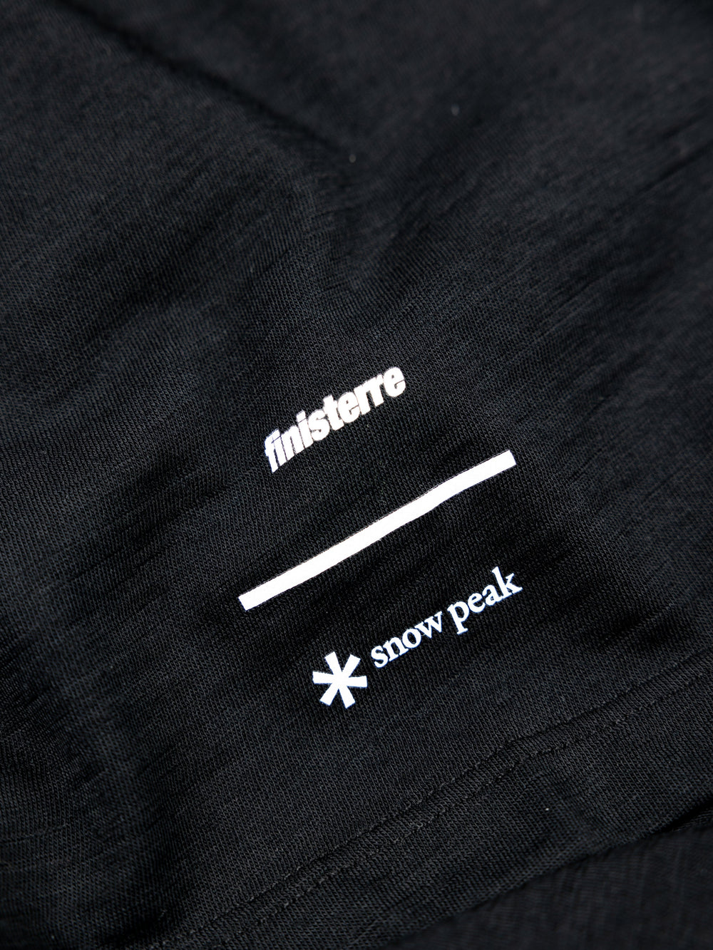 Snow Peak + Finisterre Merino T-Shirt in Black