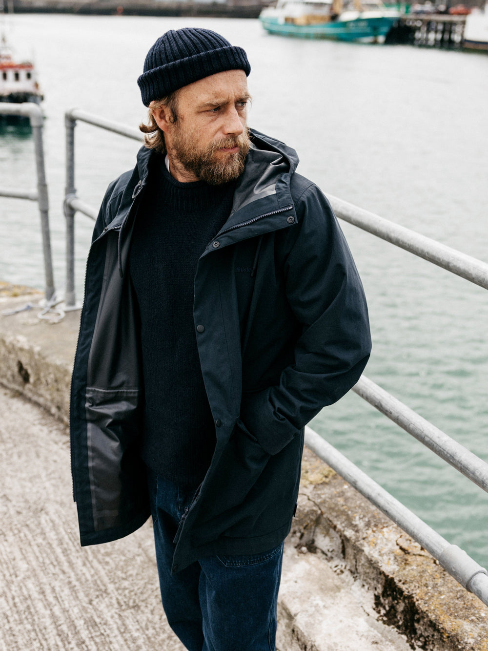 Organic Cotton Jacket in Navy - Litus