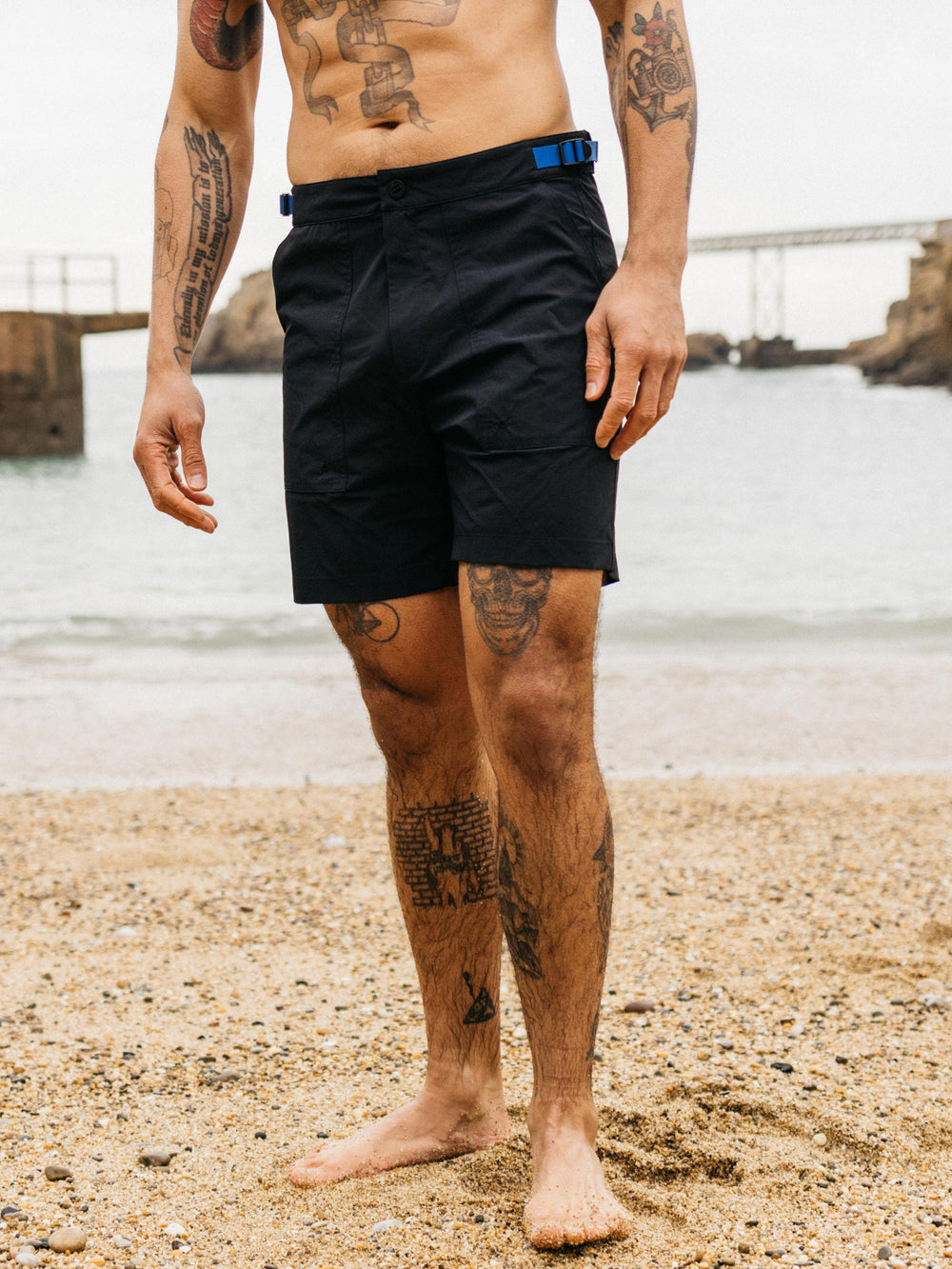 Hybrid Short in Navy - Walker