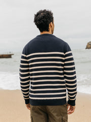 Wool Striped Jumper in Multi Stripe - Ledden