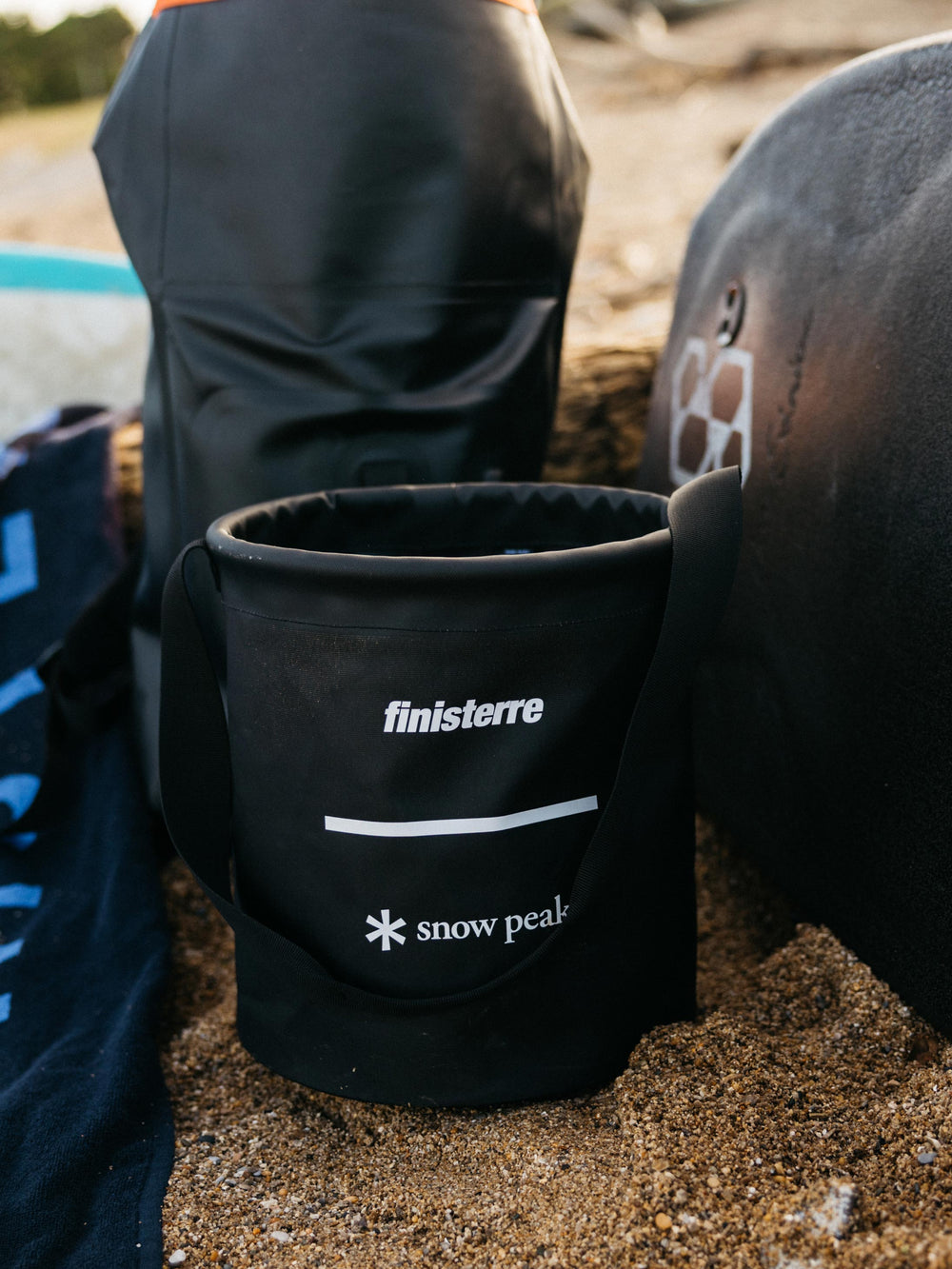 Snow Peak + Finisterre Recycled Bucket 12L in Black - Drift