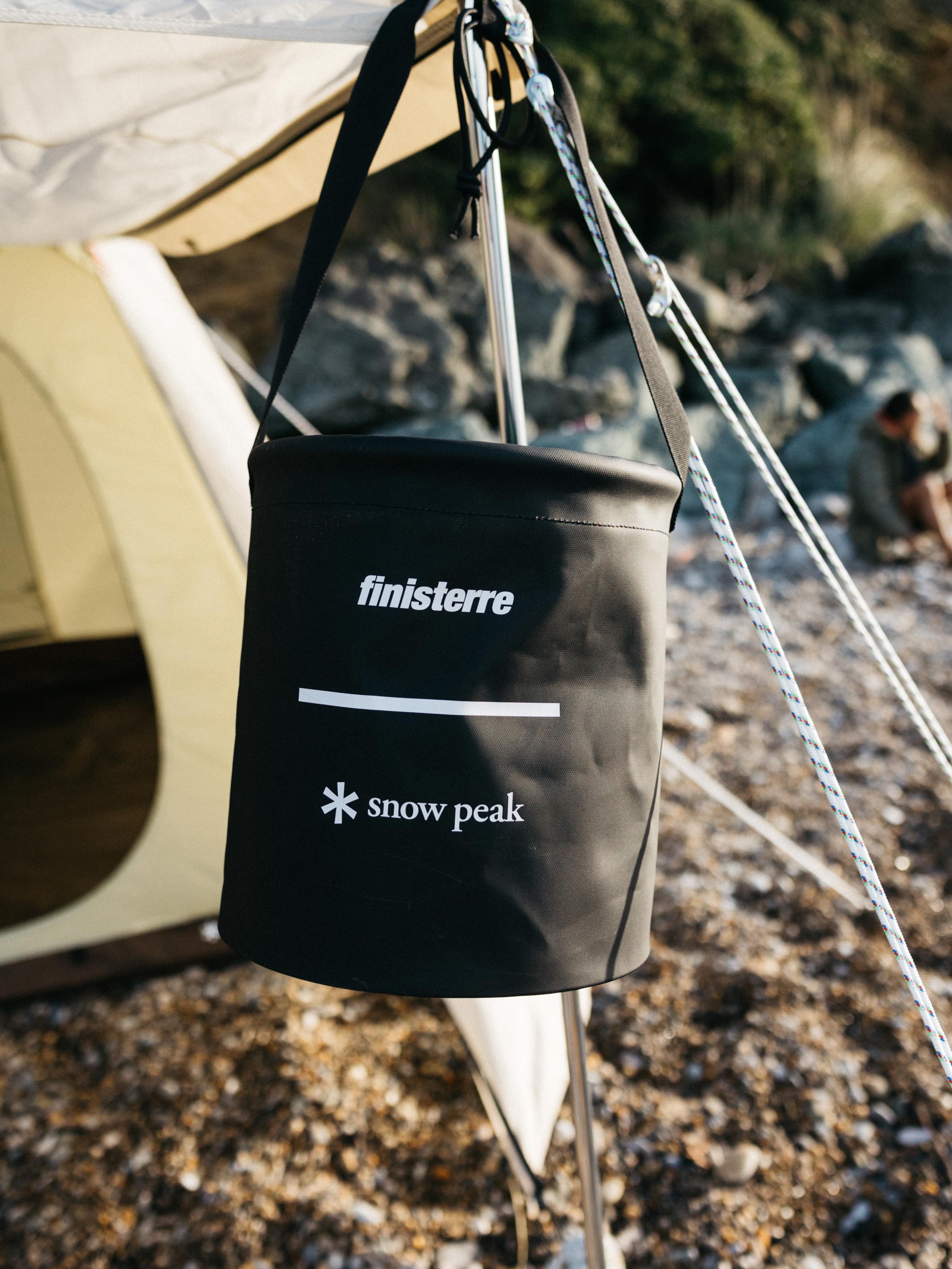 Snow Peak + Finisterre Recycled Bucket 12L in Black - Drift