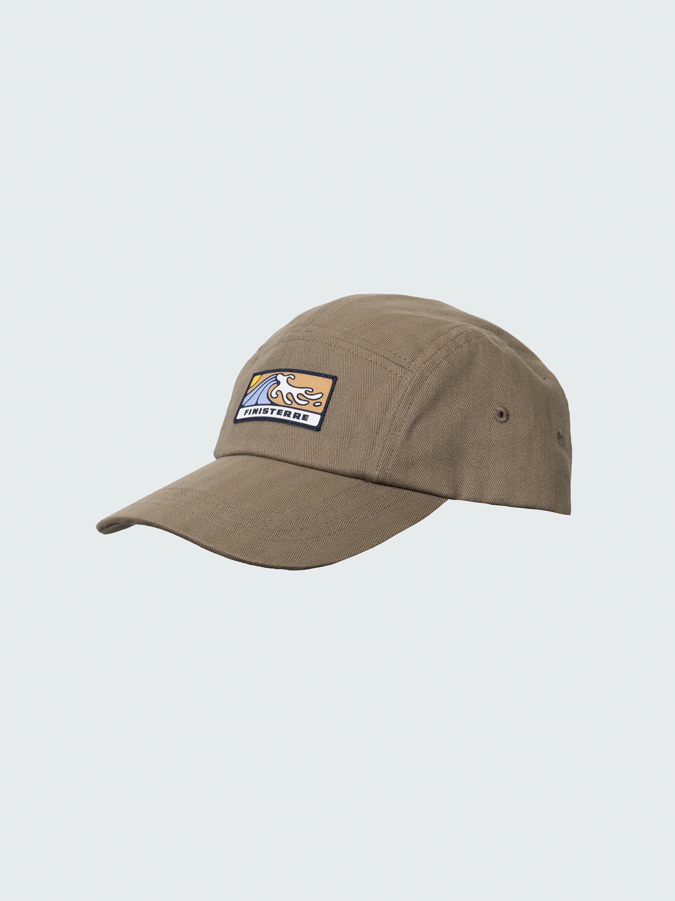 Organic Cotton Wild Wave Patch Cap in Brown - Tonkin