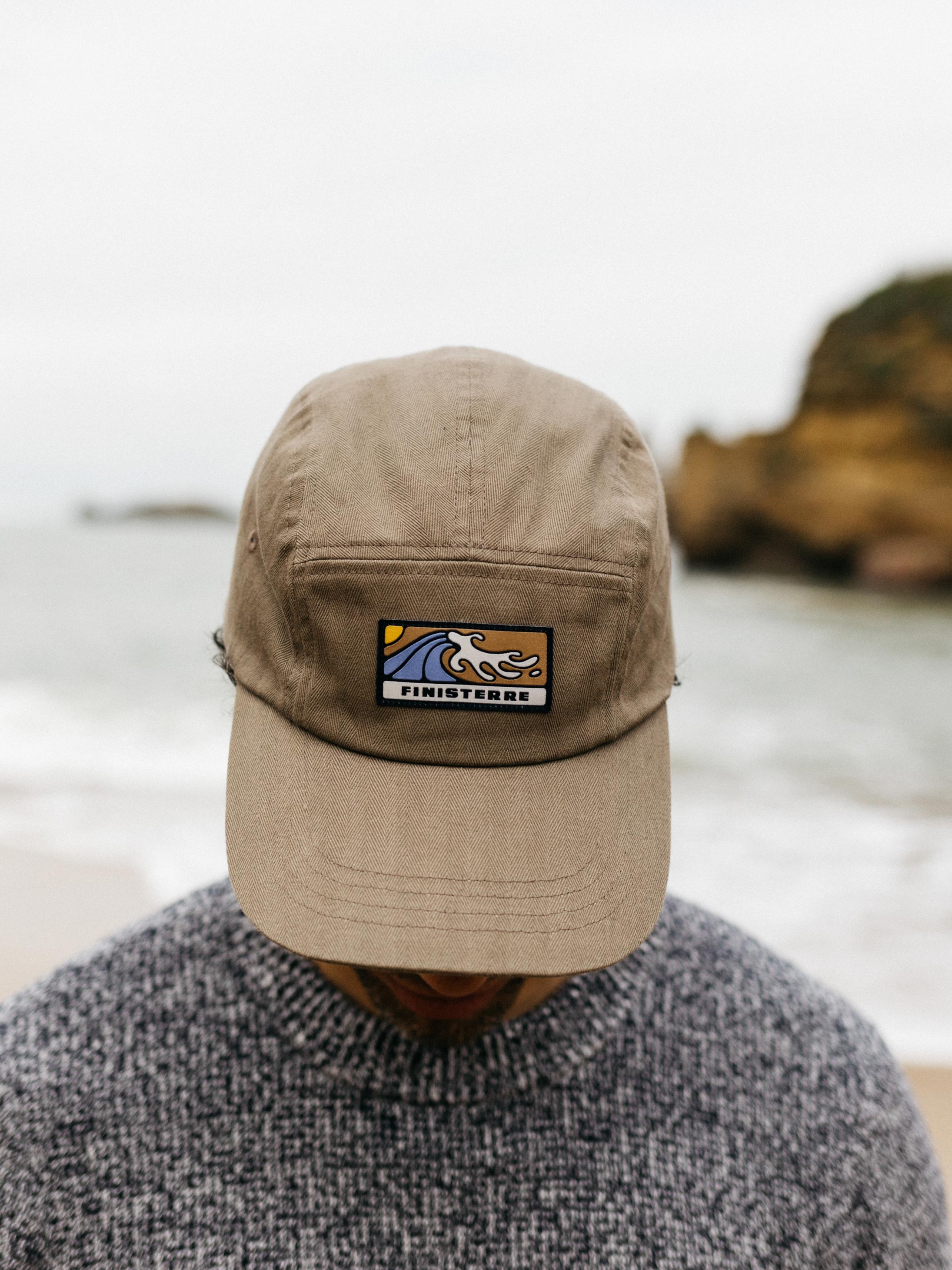 Organic Cotton Wild Wave Patch Cap in Brown - Tonkin