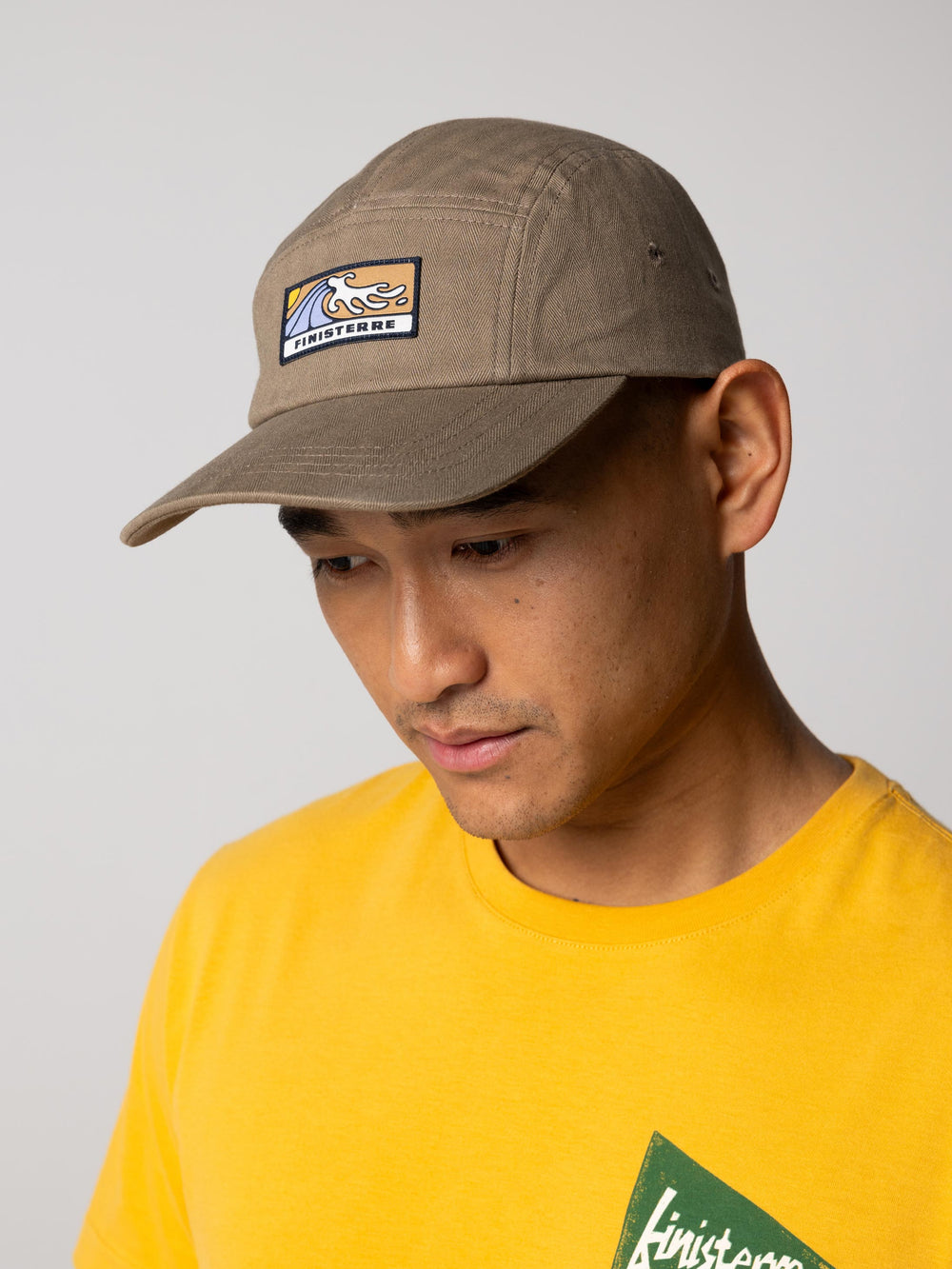 Organic Cotton Wild Wave Patch Cap in Brown - Tonkin