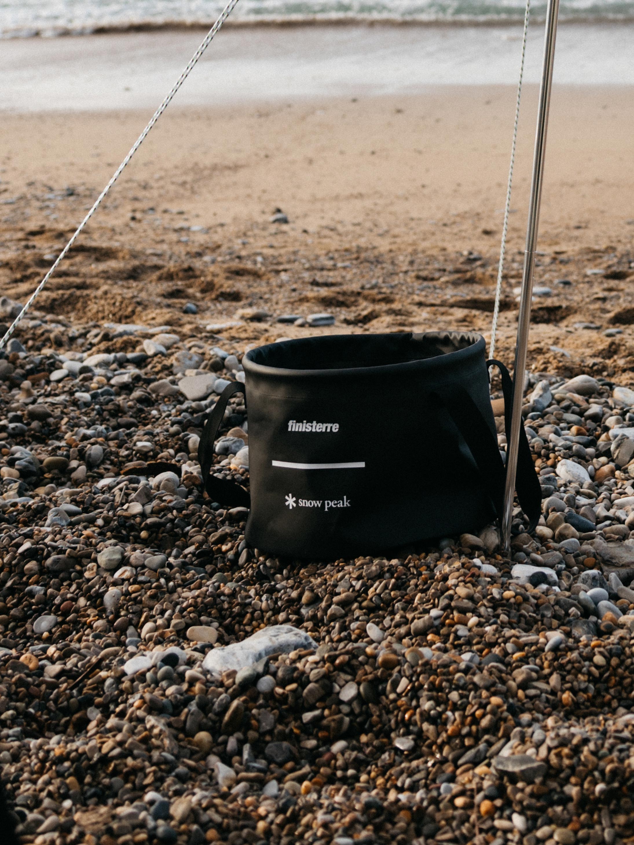 Snow Peak + Finisterre Recycled Bucket 24L in Black - Drift