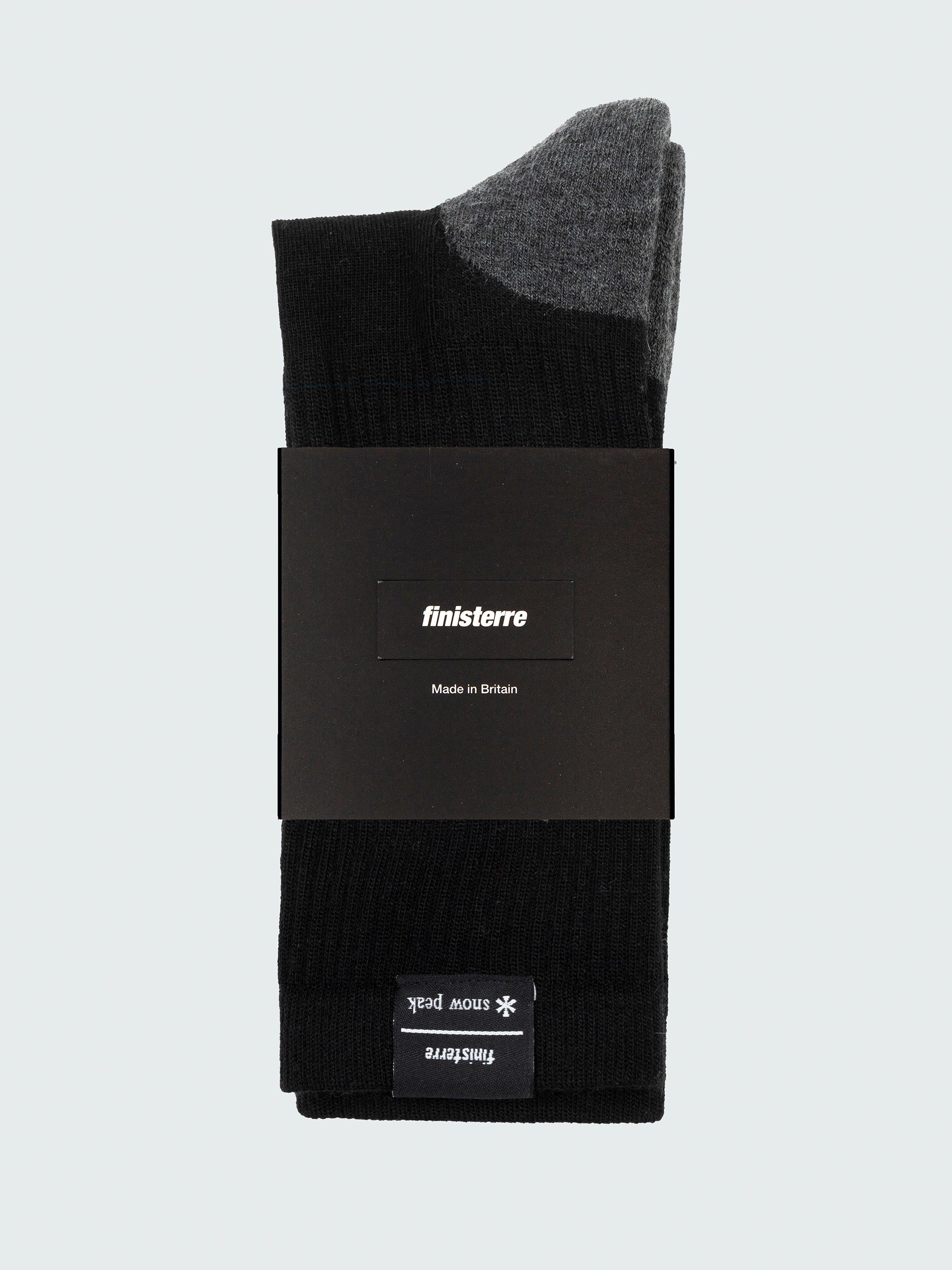 Snow Peak + Finisterre Adventure Sock in Black