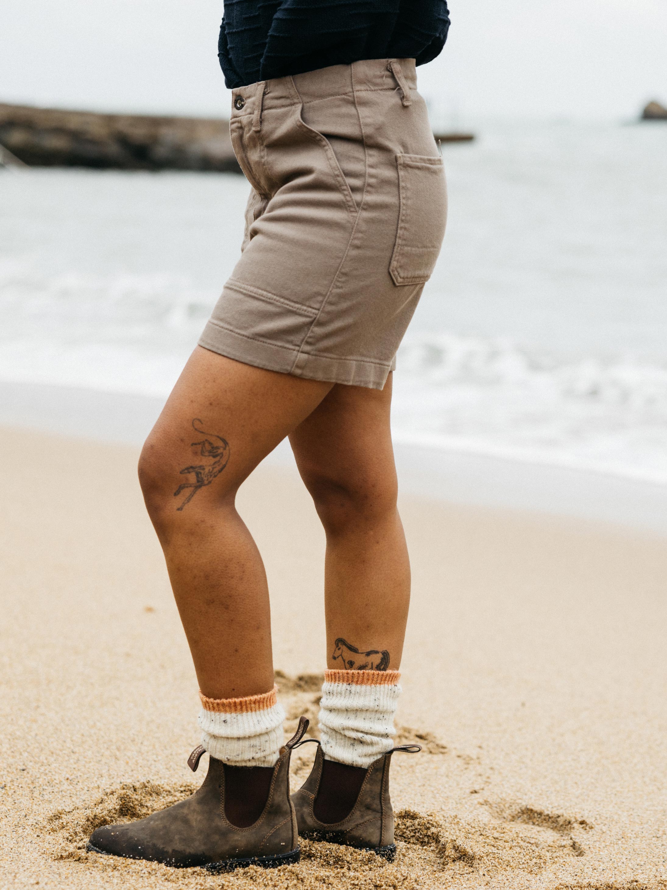 Organic Cotton Short in Brown - Yarrel