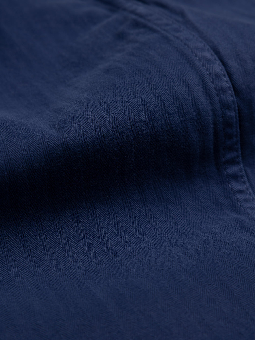 Organic Cotton Barrel Trouser in Navy - Croft