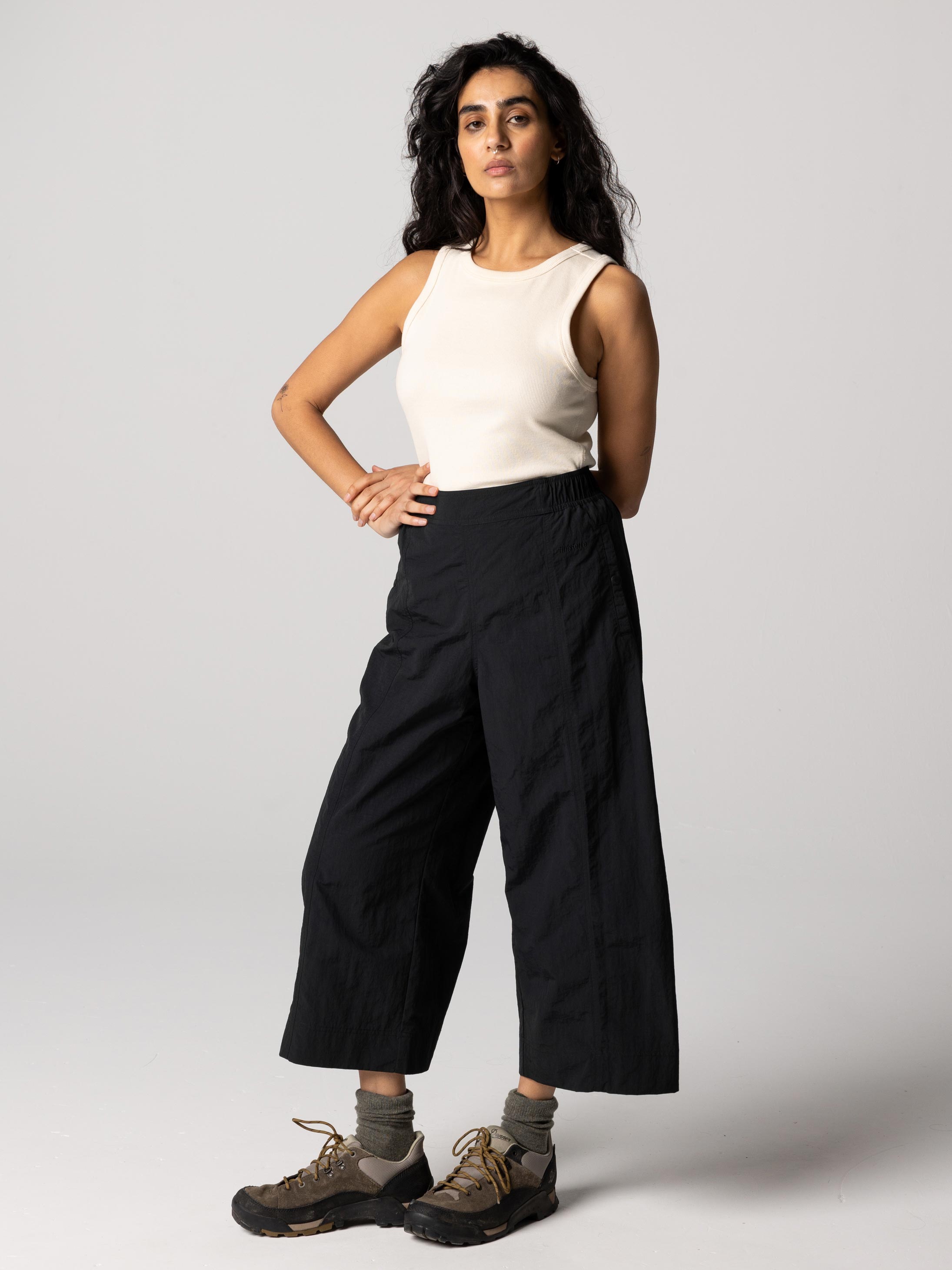 Recycled Culotte in Black - Wander