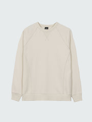 Organic Retro Sweatshirt in Ecru - Serpentine
