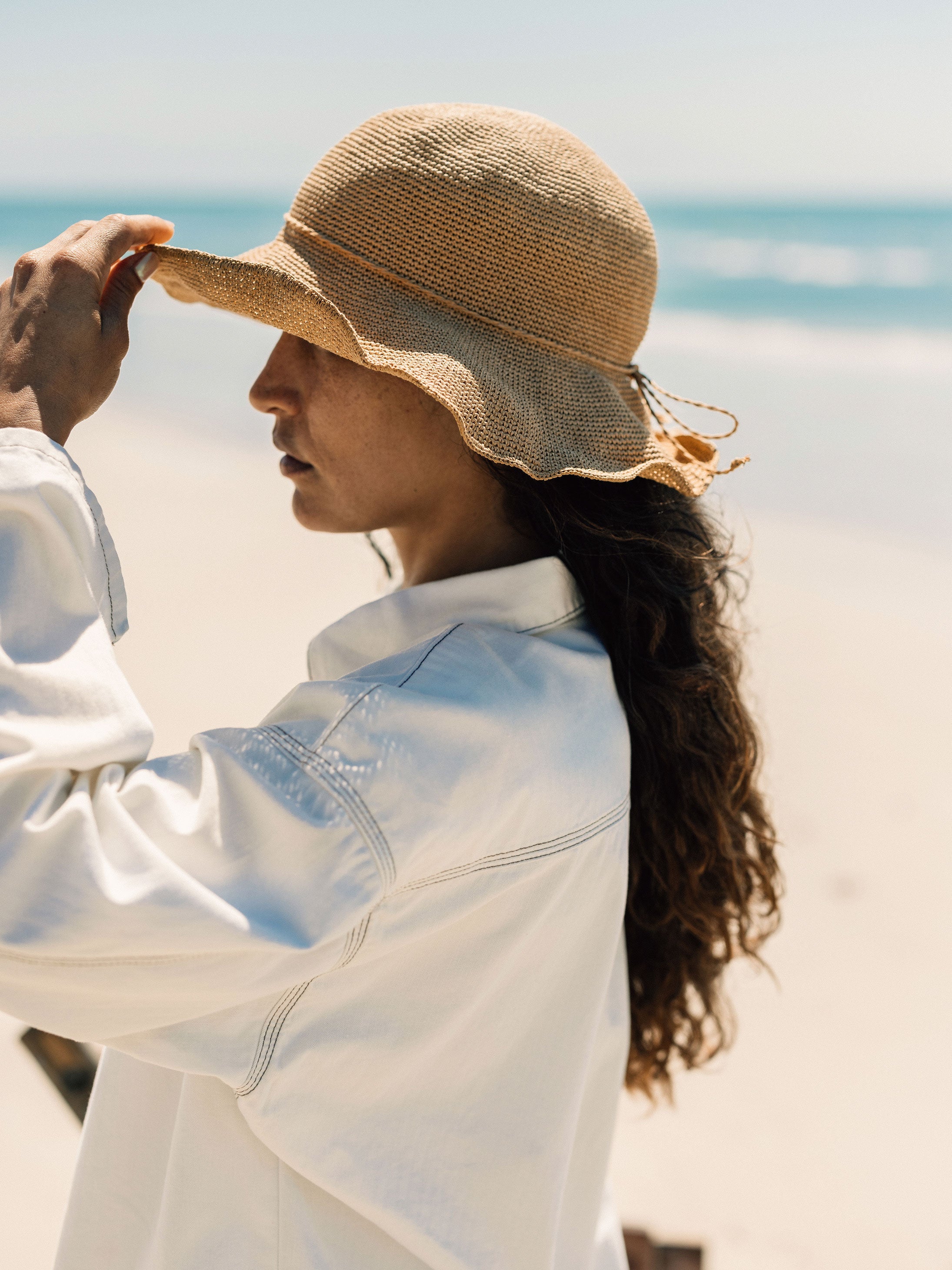 Organic Cotton Smock in Ecru - Croft