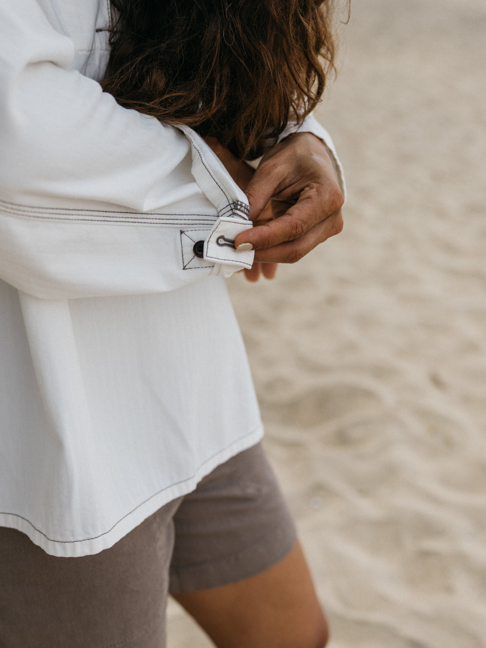 Organic Cotton Smock in Ecru - Croft