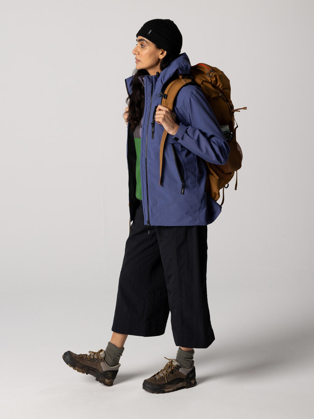 Recycled Waterproof Jacket in Navy - Stormbird