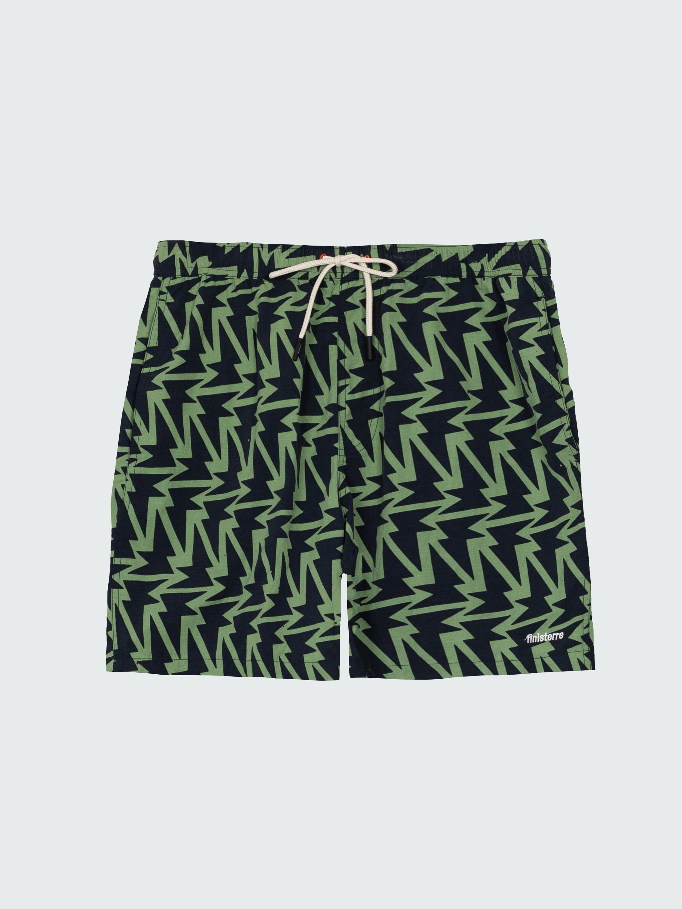 Recycled Swim Short in Navy Print - Atlas