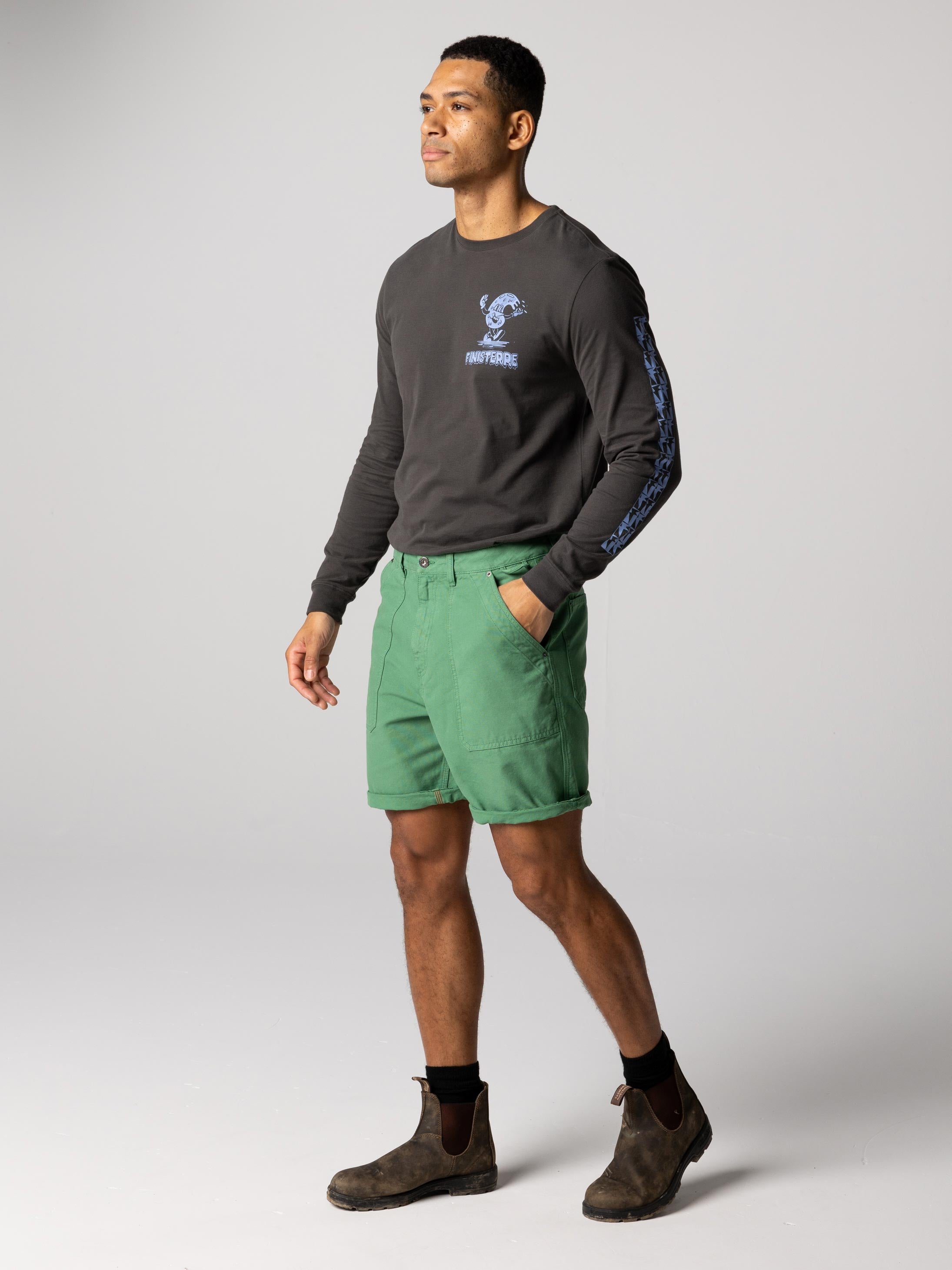 Organic Cotton Short in Green - Basset