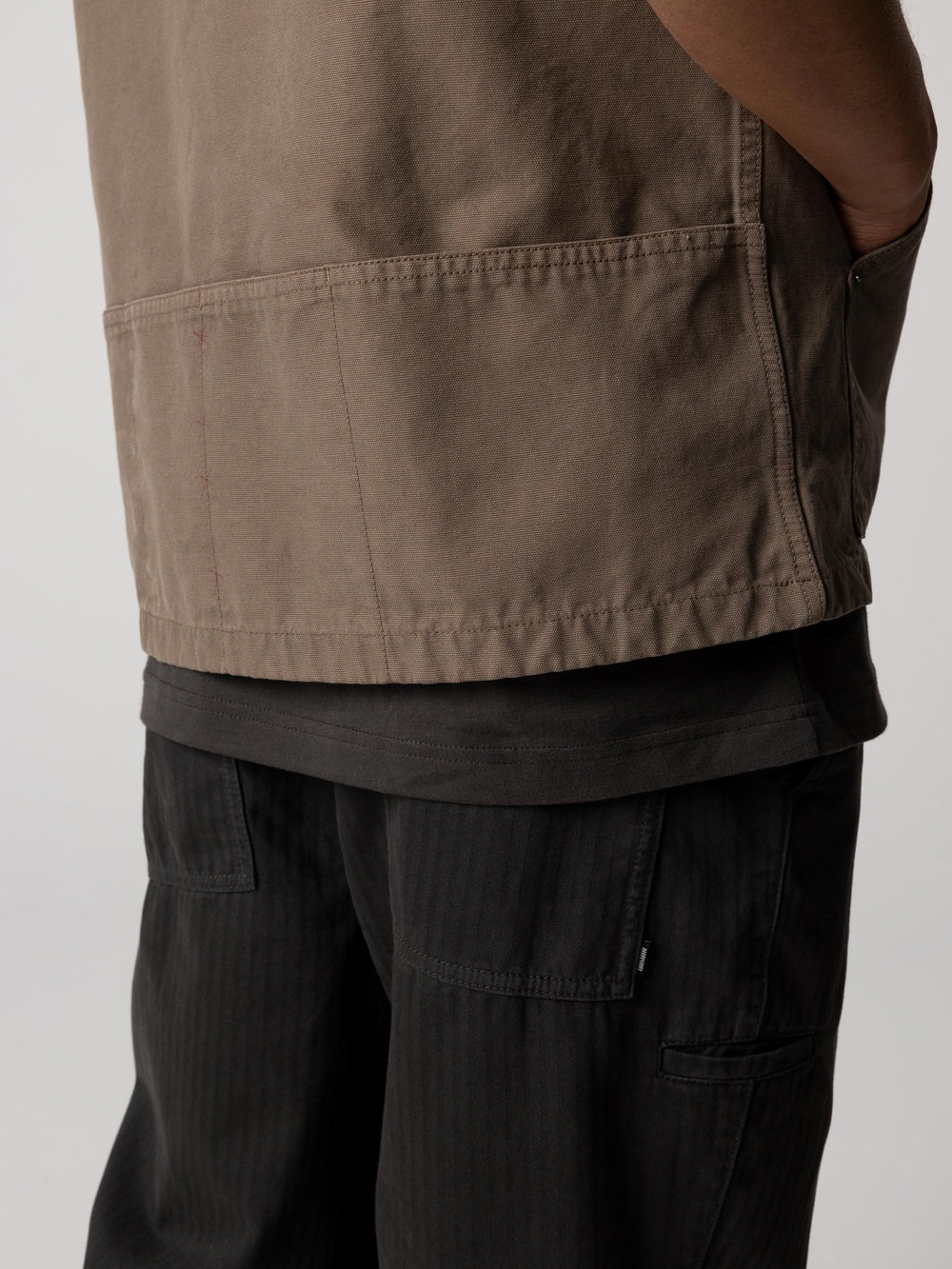 Organic Cotton Gilet in Brown - Basset