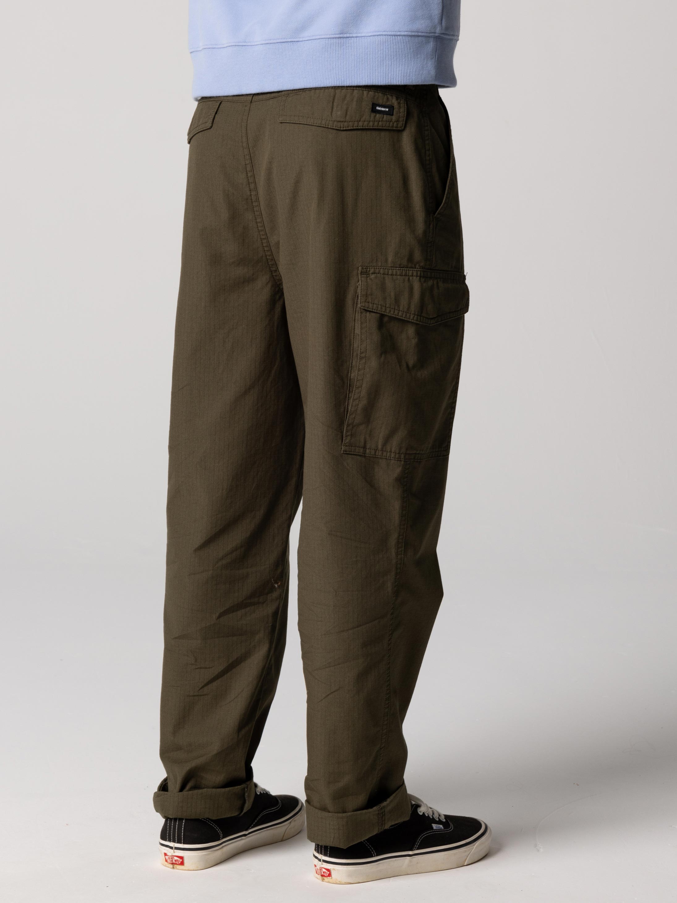 Organic Cotton Cargo Trouser in Olive - Clipper