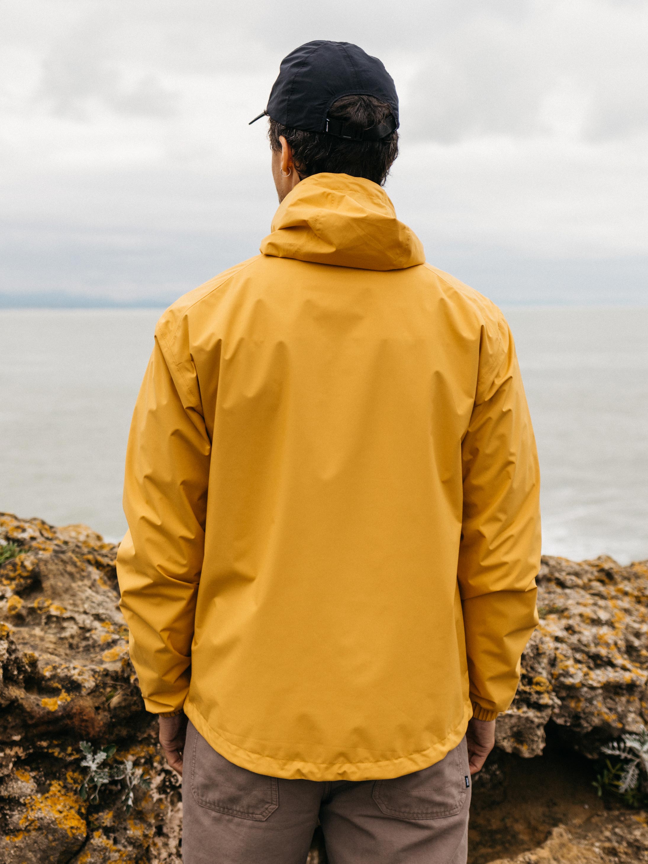 Recycled Waterproof Jacket in Orange - Rainbird