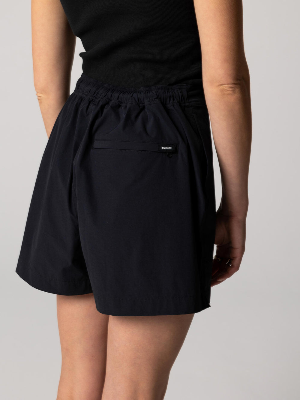 Recycled Hybrid Short in Black - Walker
