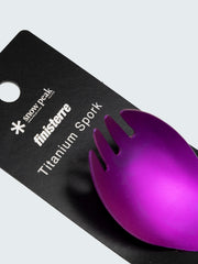 Snow Peak + Finisterre Anodised Titanium Spork in Anodised Pink