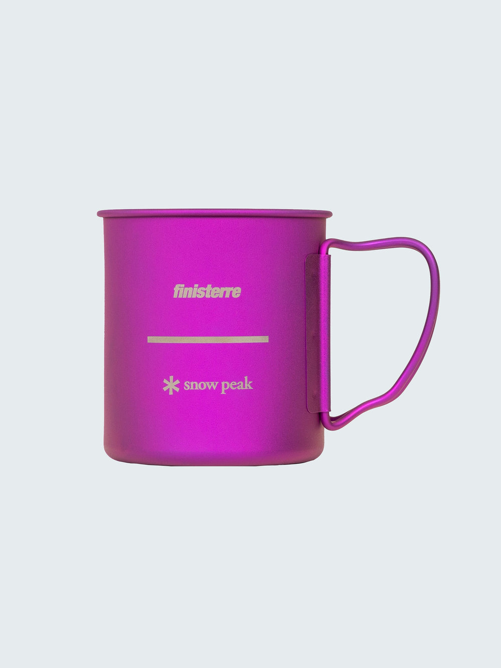 Snow Peak + Finisterre Anodised Titanium Camp Cup in Anodised Pink