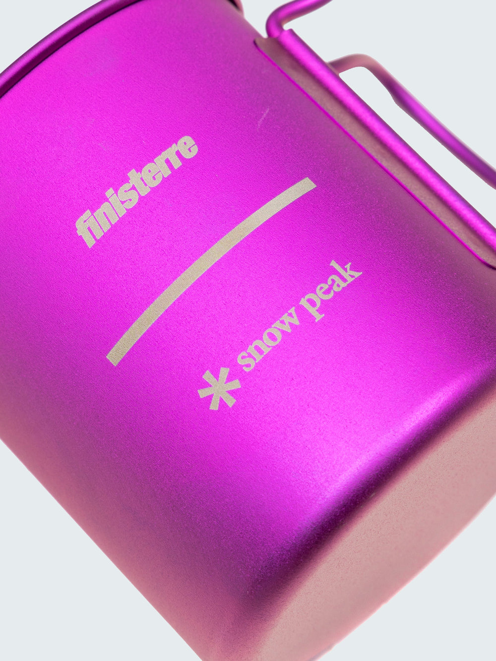 Snow Peak + Finisterre Anodised Titanium Camp Cup in Anodised Pink