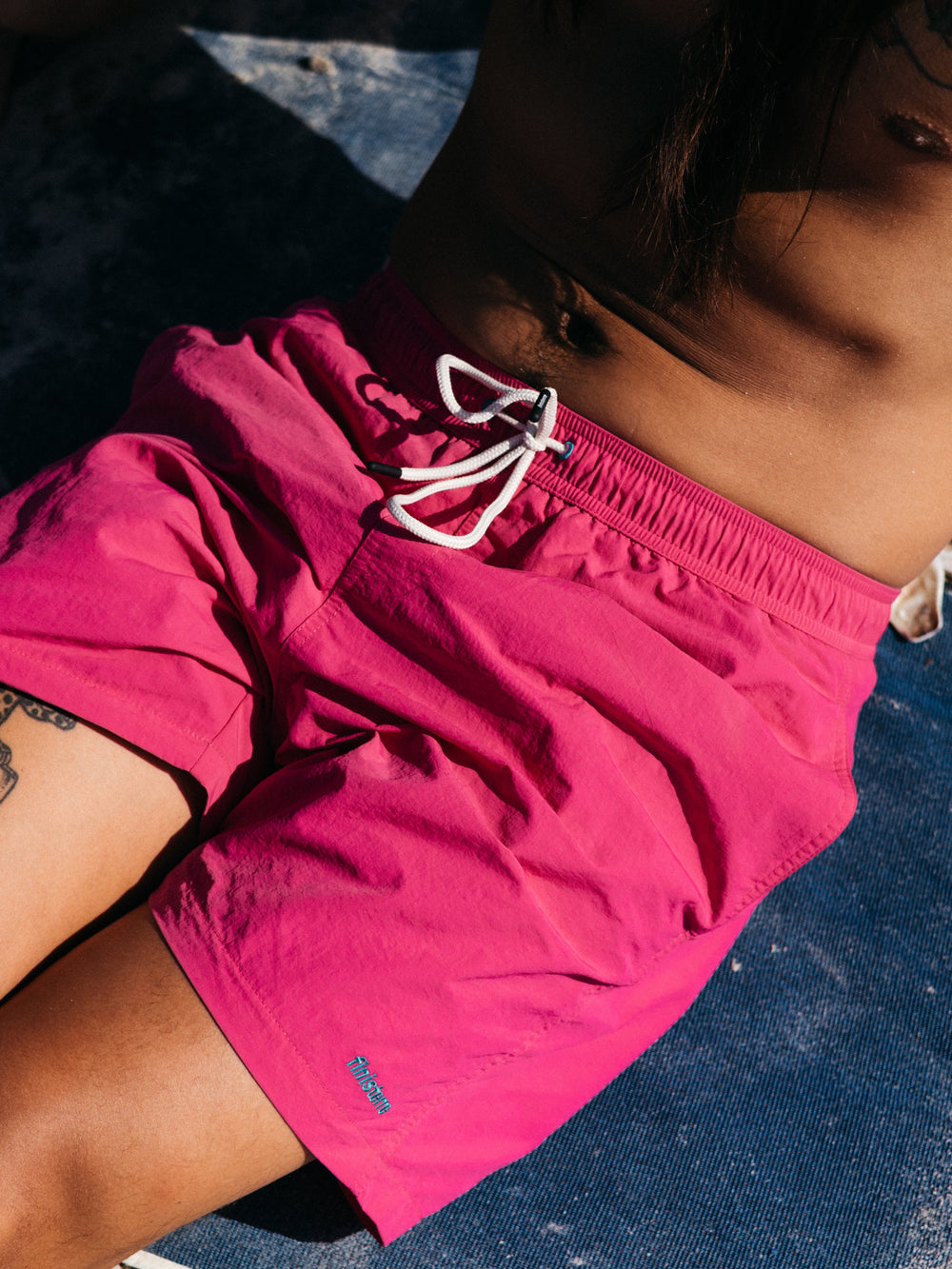 Atlas Swim Short in Radical Pink