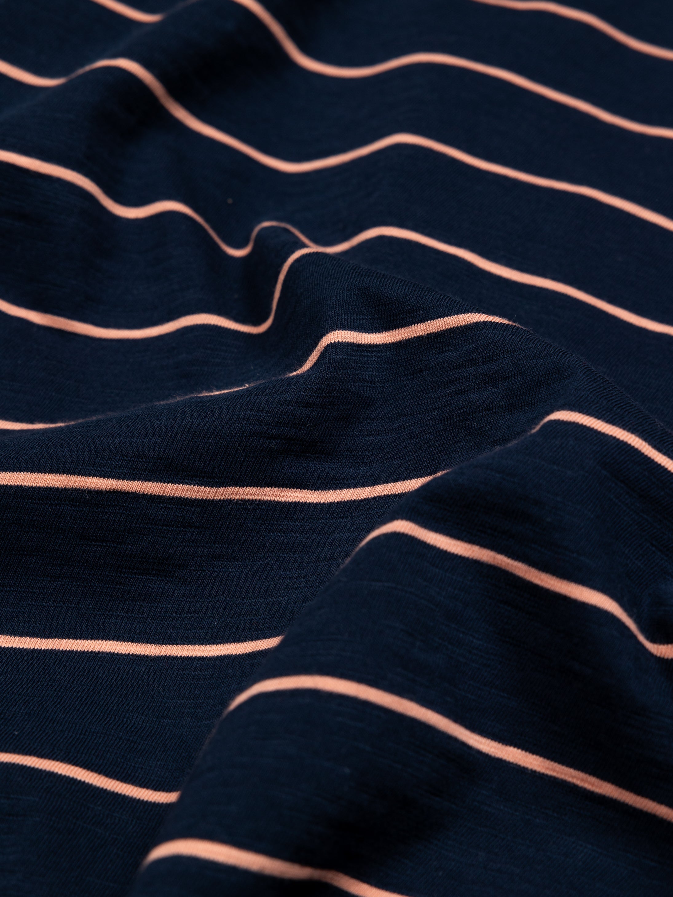 Organic Cotton T-Shirt in Navy Stripe - Channel