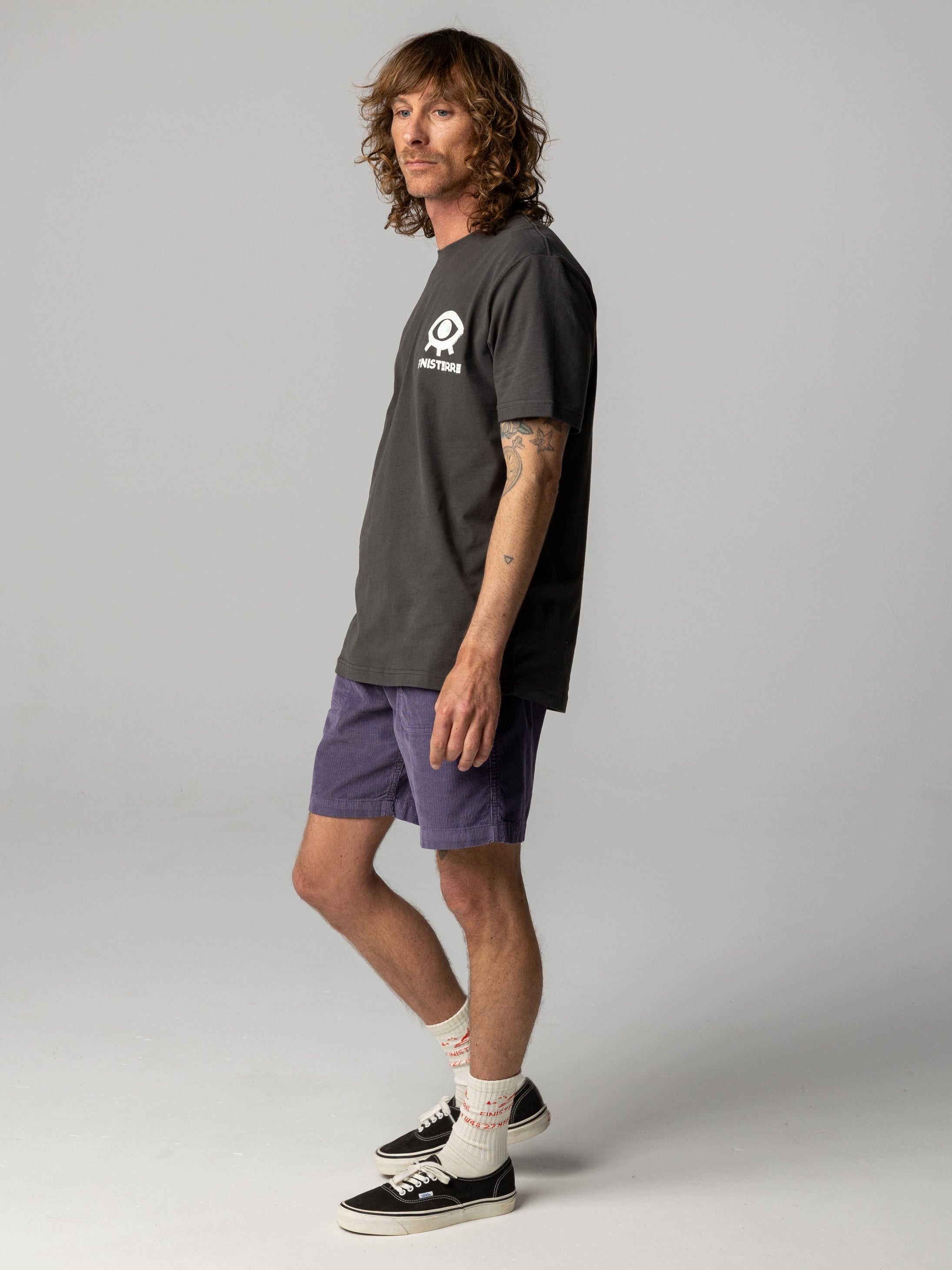 Organic Cotton T-Shirt in Black - Factory Surf